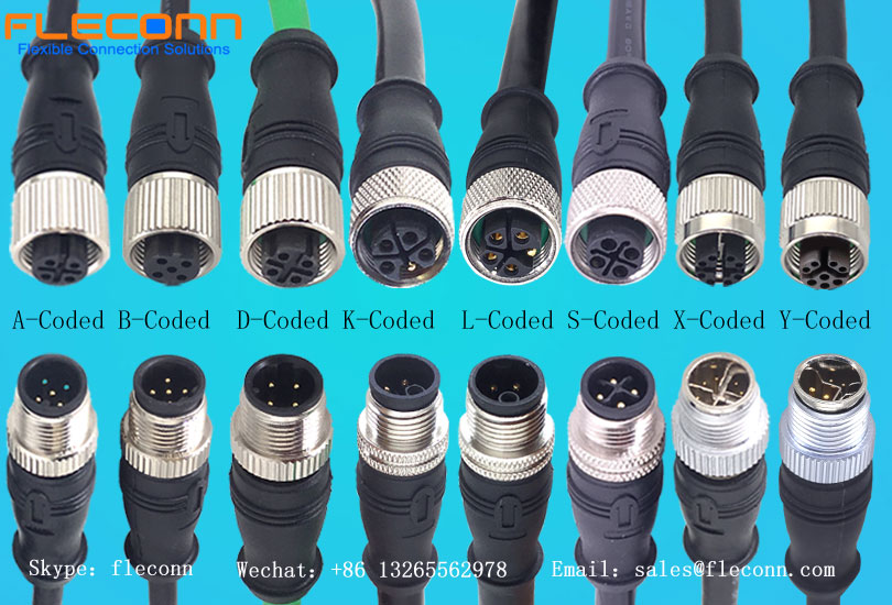 M12 Cable FLECONN can provide IP66 waterproof M12 S-coded Power Cable for power and signal transmission connections.