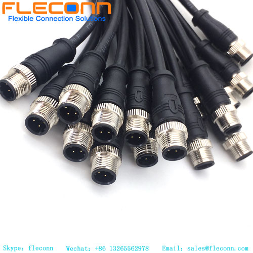 M12 4-Pole D-coded Male To RJ45 Ethernet Cable M12 Male To Rj45 Cable
