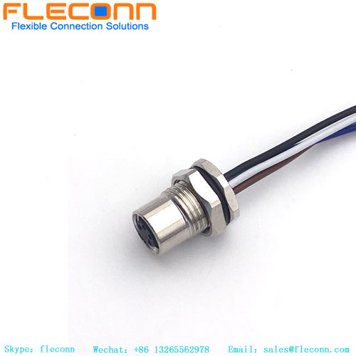 4 Pin Sensor Cable M8 Panel Mount Connector 4 Pin Sensor Cable M8 Panel Mount Connector