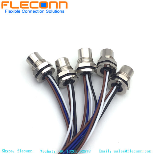 M8 Panel Mount Socket Female MaleInWaterproof Cable Connector M8 Panel Mount Socket Female MaleInWaterproof Cable Connector