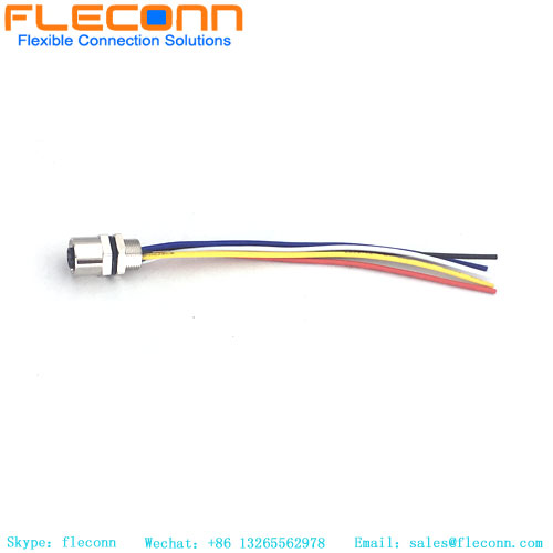 M8 Socket 5 Pos Female Waterproof Cable M8 Socket 5 Pos Female Waterproof Cable