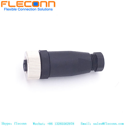 M12 4 Pin Female Circular Connector