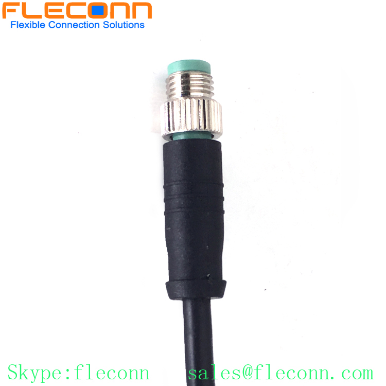M8 5 Pin Male to Male Cable, IP67 Waterproof B-coded Connector Cable