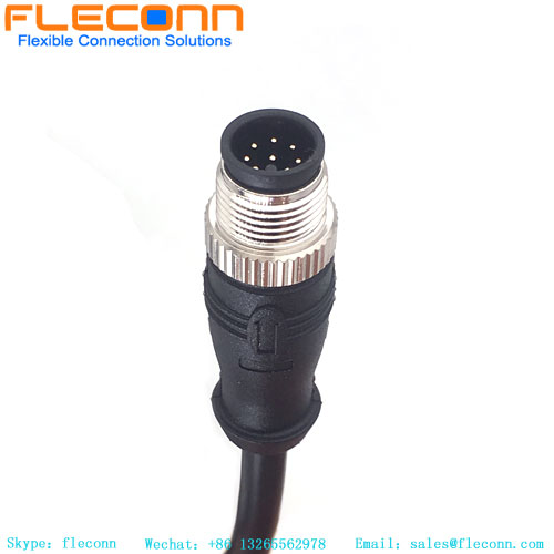 M12 8P A-Coded Male Cable