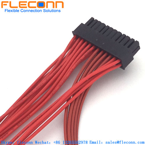 Micro MATE-N-LOK 2-794617-4 TE Connector Wire Harness 24 Pin