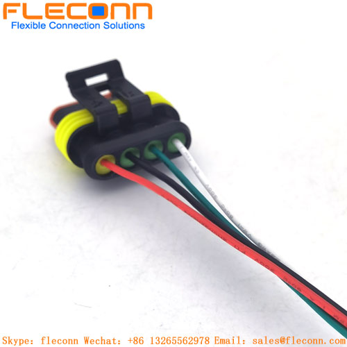 TE 282106-2 AMP Connector waterproof Wire Harness 4P Female TE 282106-2 AMP Connector waterproof Wire Harness 4P Female