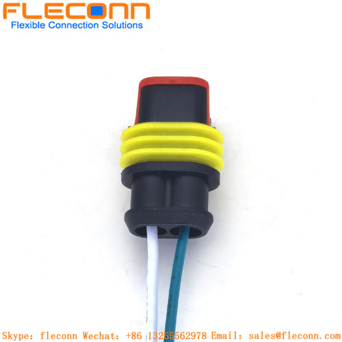 2 Pin Amp te 282080-1 waterproof IP67 female auto Connector 2 Pin Amp te 282080-1 waterproof IP67 female auto Connector