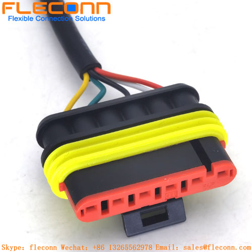 282403-1 TE Amp Super Seal 1.5 Series Waterproof Female Cable 6Pin Auto Connector