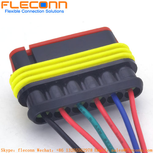 Amp Super-Seal 1.5 Series 6 Pin 281934-4 Auto Wire Harnesses Waterproof Cables Te Connector Amp Super-Seal 1.5 Series 6 Pin 281934-4 Auto Wire Harnesses Waterproof Cables Te Connector