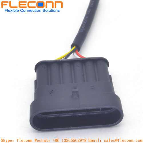 TE AMP 282404-1 Male Waterproof IP67 Connector Wire Harness