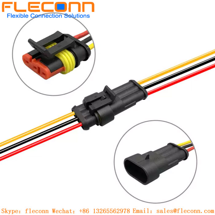 282403-1 TE Amp Super Seal 1.5 Series Waterproof Female Cable 6Pin Auto Connector 282403-1 TE Amp Super Seal 1.5 Series Waterproof Female Cable 6Pin Auto Connector
