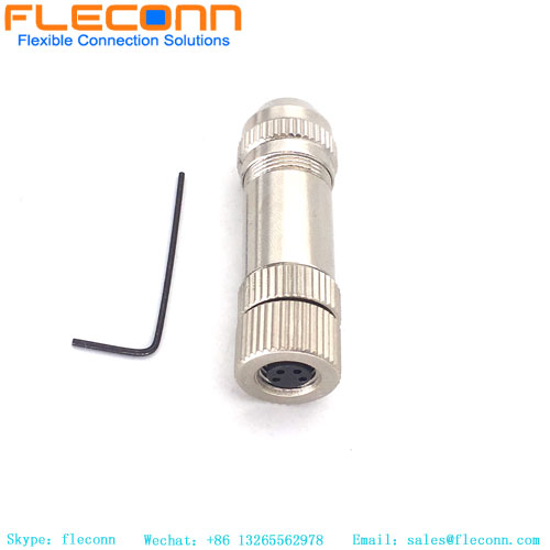M8 4 Pin Field Wireable Connector