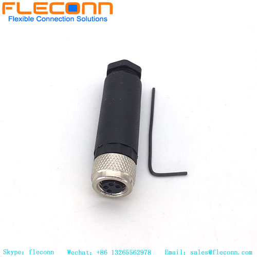 M8 4 Pin Plastic Connector