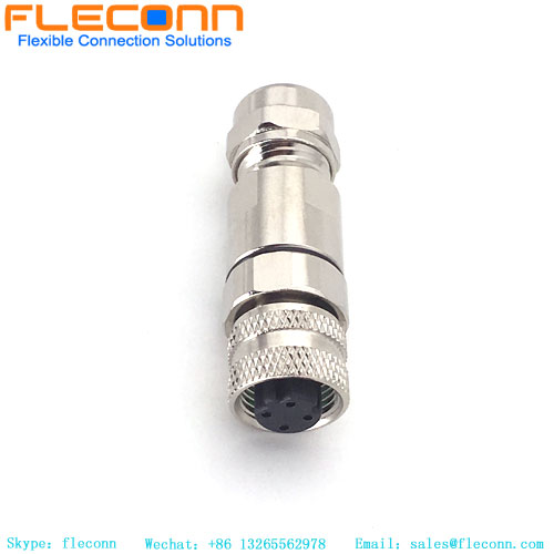 M12 Metal Shield Socket