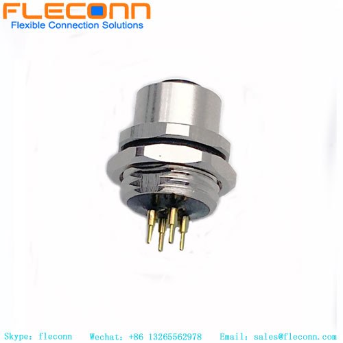 M12 4 Pin Panel Mount Connector