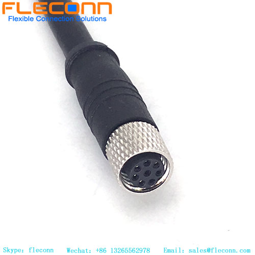 M8 cable connector 8 pole