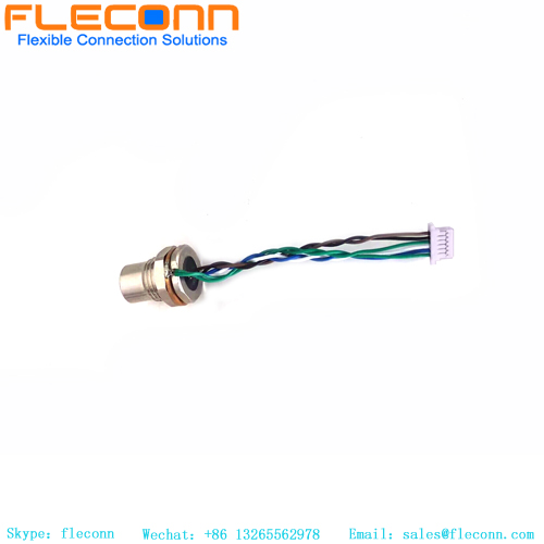 M8 6 Pin Female Panel Mount Connector Wire Harness M8 6 Pin Female Panel Mount Connector Wire Harness