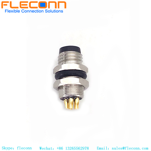 M8 5 Pin Male Panel Mount Connector M8 5 Pin Male Panel Mount Connector