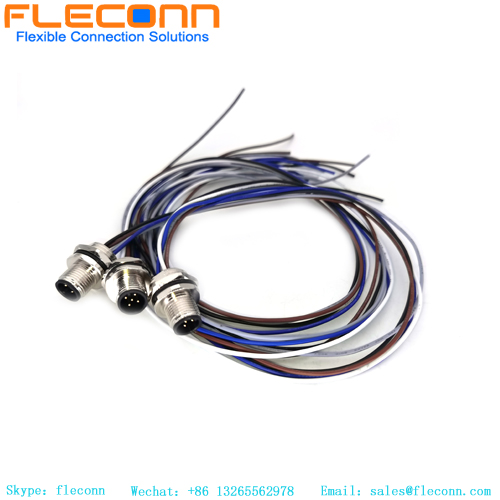 M12 5 Pos Rear Fastening Connector Wire Harness M12 5 Pos Rear Fastening Connector Wire Harness