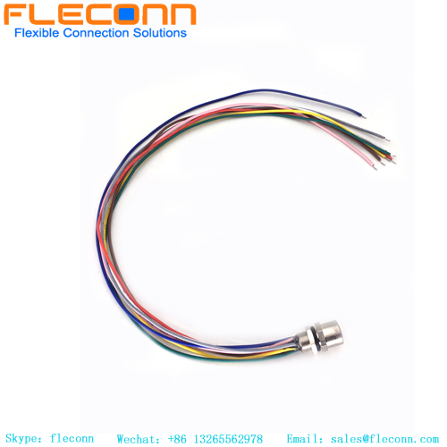 M12 A-coded Front Mount Connector With Cable M12 A-coded Front Mount Connector With Cable