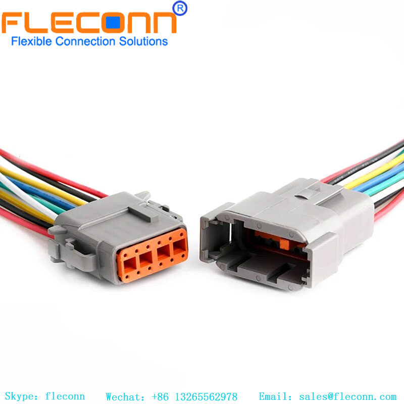 Deutsch DTM series 12 Pin male female Automotive waterproof connector Sealed Wire Harness Plug DTM06-12S DTM04-12P