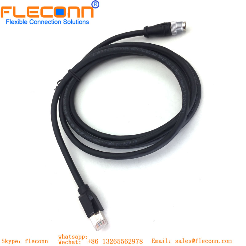 M12 X Coded Ethernet Cable