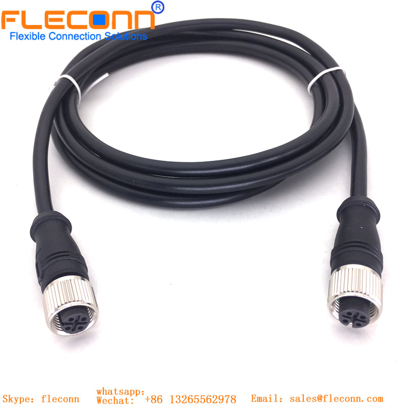 M12 Female Cable, 5 Pin Waterproof PUR Jacket Cable Assembly M12 Female Cable, 5 Pin Waterproof PUR Jacket Cable Assembly