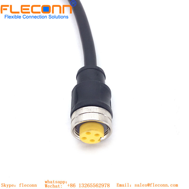 7/8 4 Pin Female Straight Connector Cable 7/8 4 Pin Female Straight Connector Cable