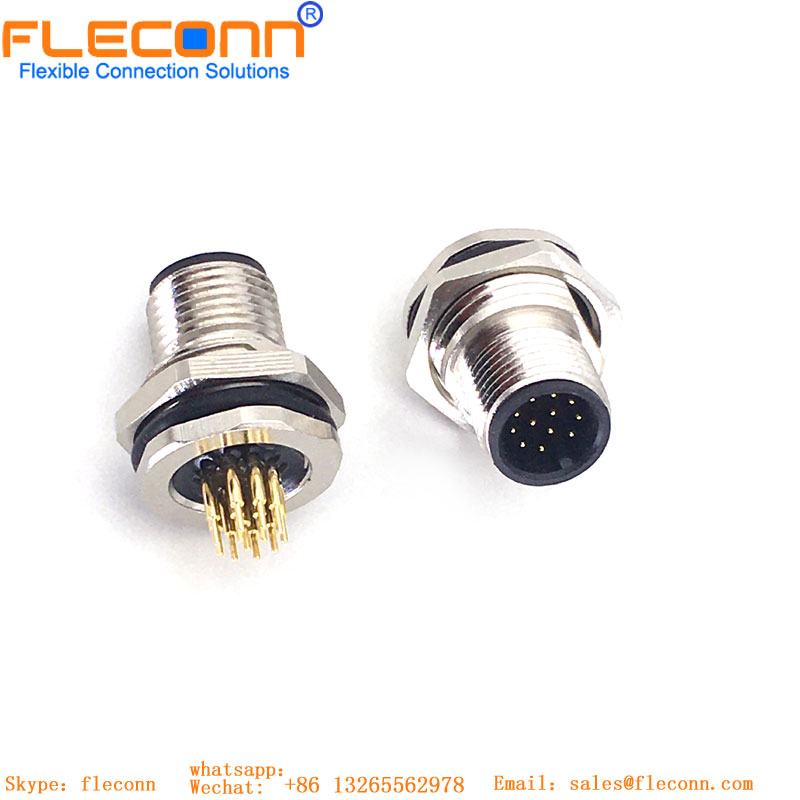 M12 12 Pos PCB Mount Connector