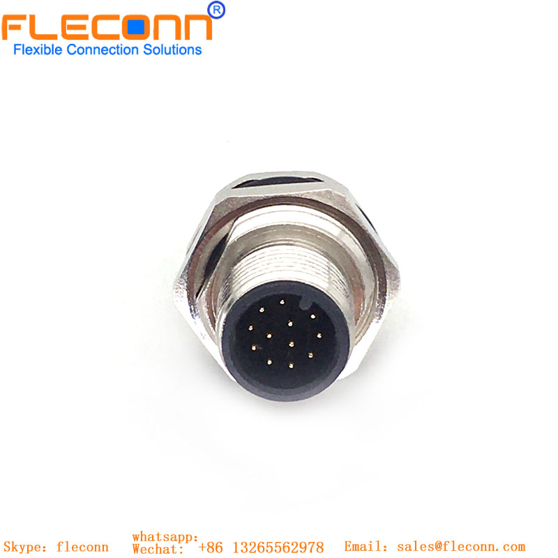 M12 12 Pole PCB Male Connector M12 12 Pole PCB Male Connector