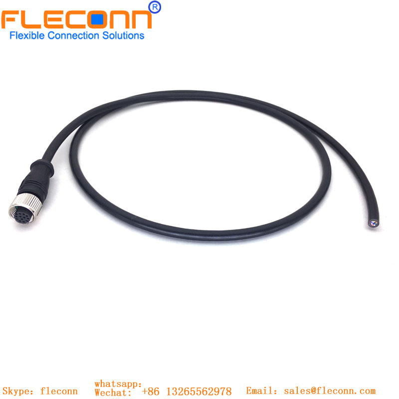 M12 12 Pin A-coded Connector Cable M12 12 Pin A-coded Connector Cable