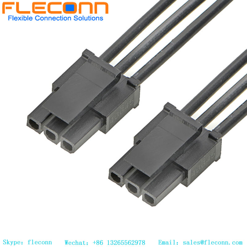 Molex Micro-Fit 3.0 Pitch 043645-0300 Female to Micro-Fit 3.0 Female Cable Assembly Molex Micro-Fit 3.0 Pitch 043645-0300 Female to Micro-Fit 3.0 Female Cable Assembly
