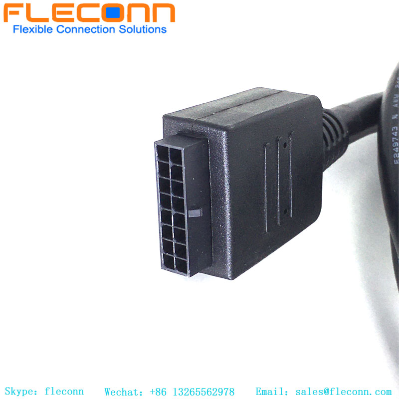 Molex 16 Pin Connector Cable Assembly Custom 3.0 Pitch Molex Connector Wire Harness