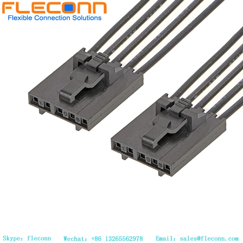 Black Molex 50579403 2.54mm Pitch 2 3 4 5 6 8 Pin Connector Buckle Wire Harness