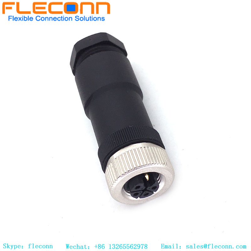 M12 Field Installable L-Coded Connector
