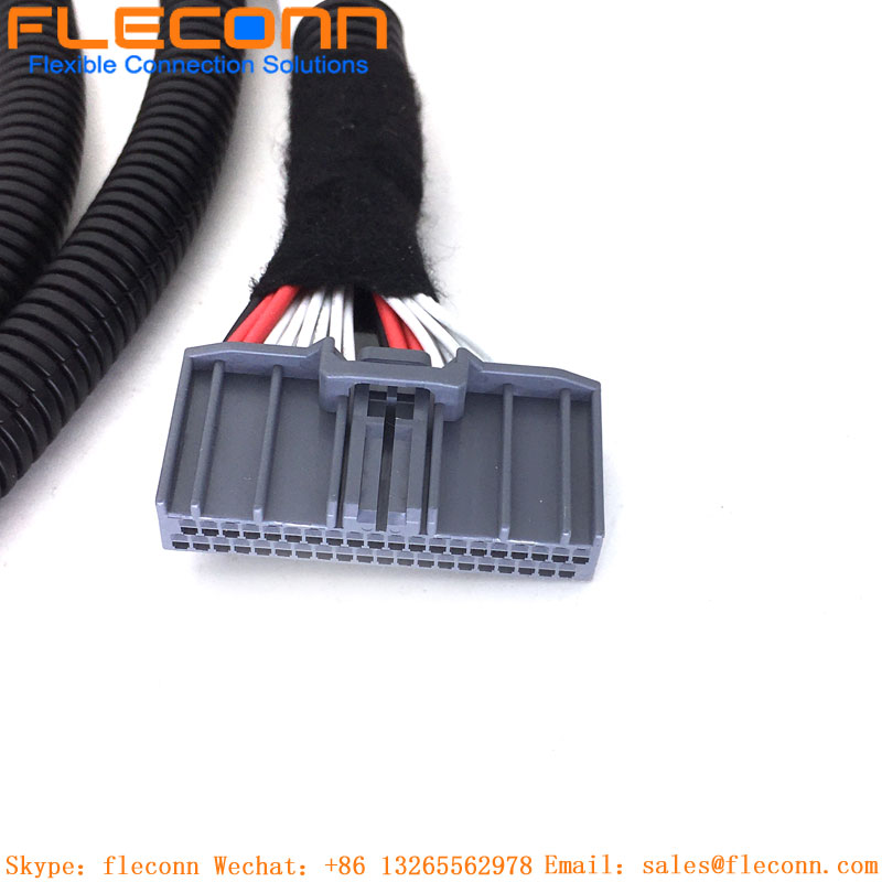 JAE MX34 Series 40P Male To 24P Male Cable Assembly