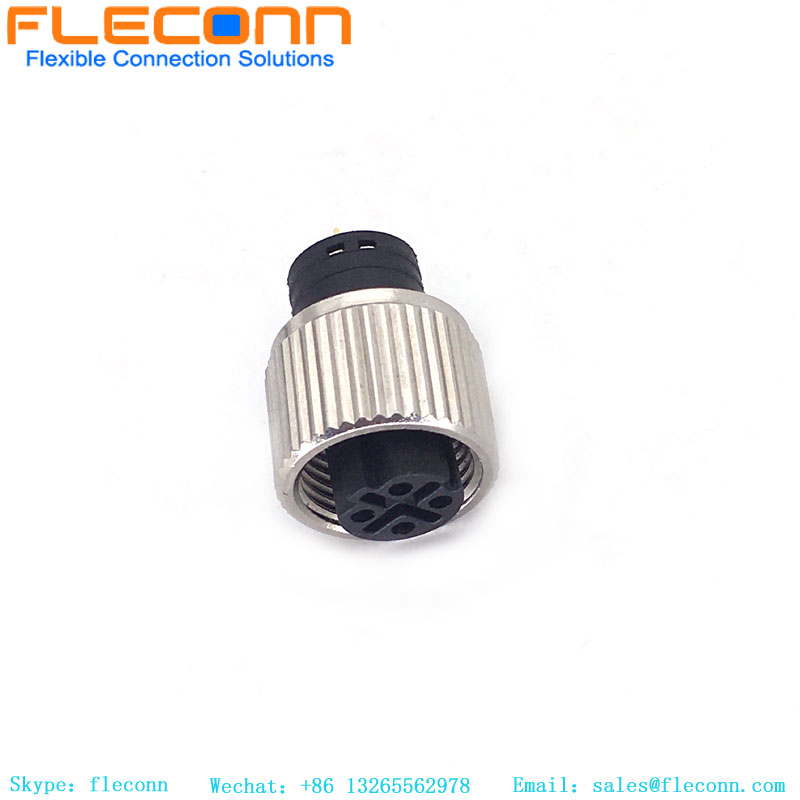 M12 D-Coded Overmolded Cable Connector