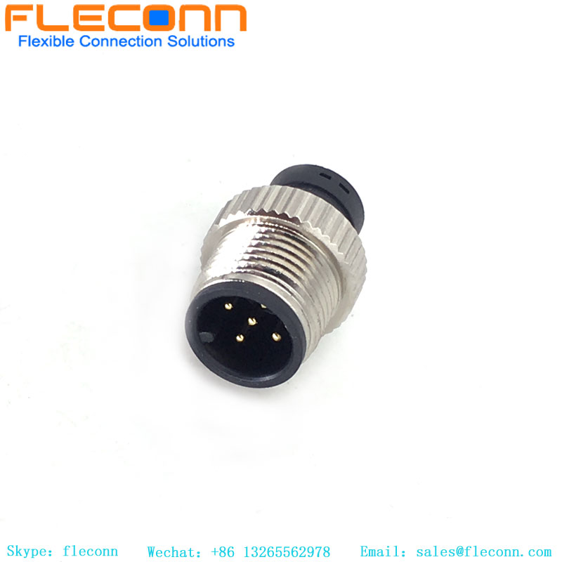 M12 A-Coded 5 Pin Overmolded Connector